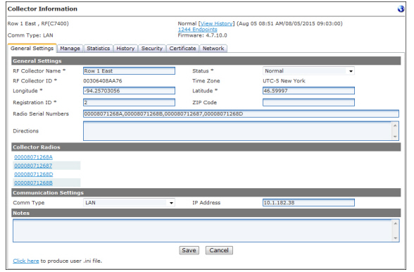 Collector Setup and Management